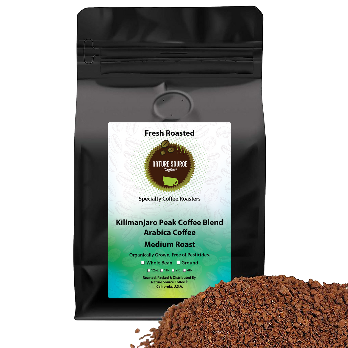Kilimanjaro Peak Coffee Blend | Organic | Medium Roast | Fresh