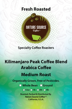 Load image into Gallery viewer, Kilimanjaro Peak Coffee Blend | Organic | Medium Roast | Fresh Roasted