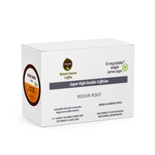 Load image into Gallery viewer, Super High Caffeine | Double Caffeine | Organic | Single Serve Cups | 0.35oz | Fresh Roasted
