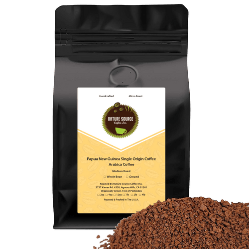Papua New Guinea Single Origin Arabica Coffee, Medium Roast - Nature Source Coffee