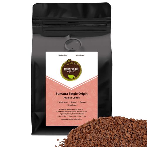 Sumatra Single Origin Arabica Coffee, Dark | Specialty Roasted Coffee - Nature Source Coffee