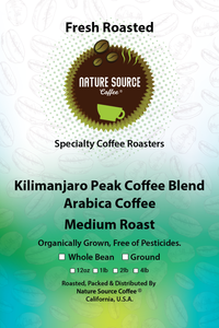 Kilimanjaro Peak Coffee Blend | Organic | Medium Roast | Fresh Roasted