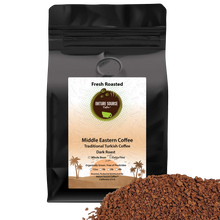 Load image into Gallery viewer, Middle Eastern Coffee Blend | Traditional Turkish Coffee | Organic | Dark Roast | Fresh Roasted
