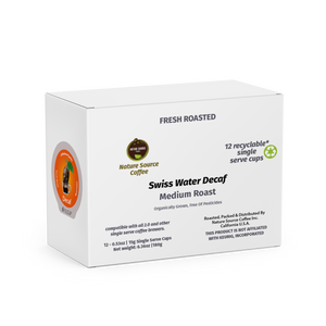 iFill Single Serve Cups | Organic | Jumbo Pod 0.53oz Ground Coffee | Fresh Roasted