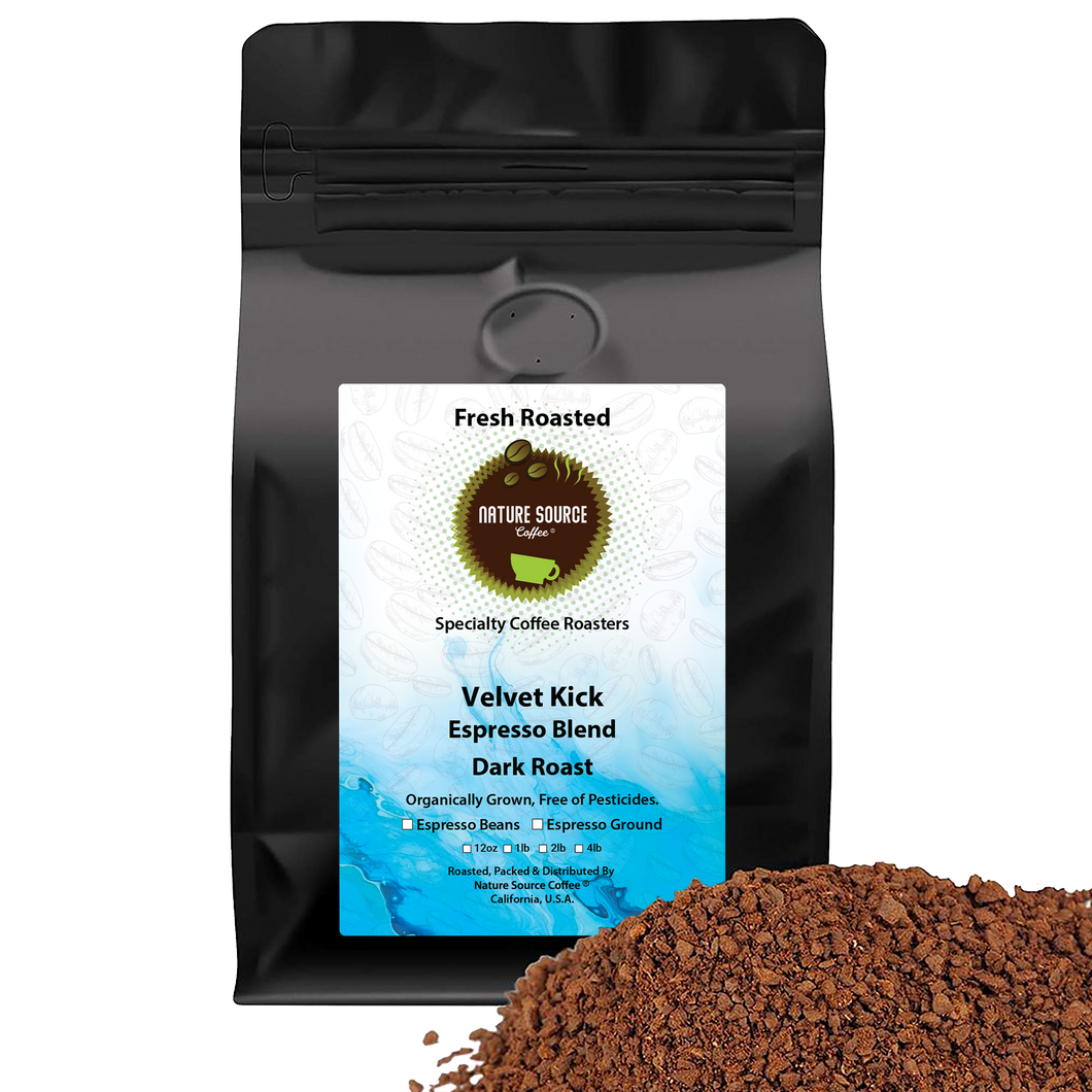 Velvet Kick Espresso Blend | Organic | Dark Roast | Fresh Roasted