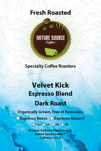 Velvet Kick Espresso Blend | Organic | Dark Roast | Fresh Roasted