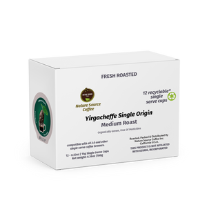 iFill Single Serve Cups | Organic | Jumbo Pod 0.53oz Ground Coffee | Fresh Roasted