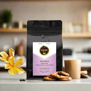 Half Caff Blend Swiss Water | Organic | 100% Arabica | Medium Roast | California Fresh Roasted