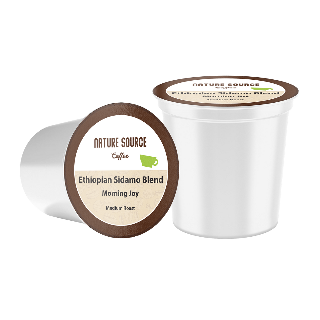 Morning Joy | Organic | Single Serve Cups Coffee | 0.35oz | Medium Roast | Fresh Roasted