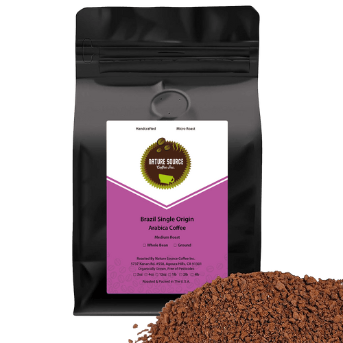 Brazil Single Origin Arabica Coffee | Medium Roast | Specialty Roasted Coffee - Nature Source Coffee