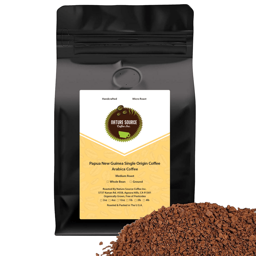 Papua New Guinea Single Origin Arabica Coffee, Medium Roast - Nature Source Coffee