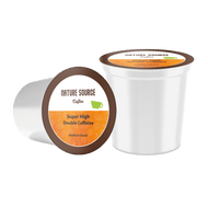 Super High Caffeine Coffee | Double Caffeine | Organic | Single Serve Cups, 0.35oz | Fresh Roasted - Nature Source Coffee