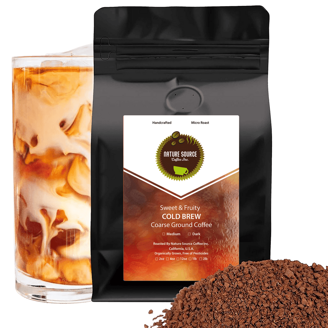 Sweet & Fruity Cold Brew | Single Origin Coffee | Organic | Coarse Ground - Nature Source Coffee