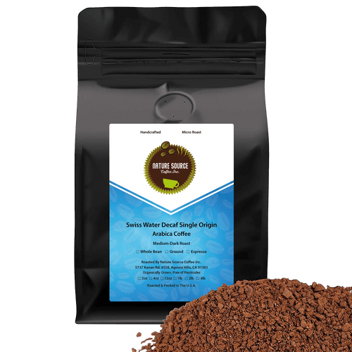 Swiss Water Decaf Single Origin Arabica Coffee, Medium-Dark | Specialty Roasted Coffee - Nature Source Coffee